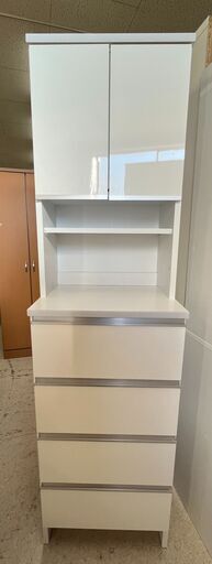 食器棚 ハイタイプ WH【ユーズドユーズ名古屋天白店】J2212