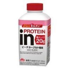 森永乳業 inプロテイン ピーチヨーグルト風味450ml×12本セット