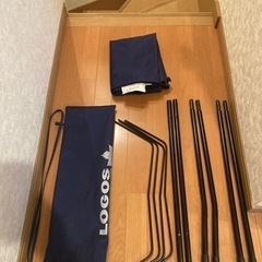 ロゴス　キャンプベッド　　色：紺色の画像