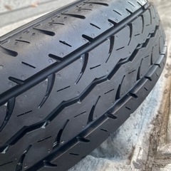 【決まりました】ダイハツ新型アトレー純正タイヤ，ホイール新車外し品です。バリ山、送料無料でお届けできますの画像
