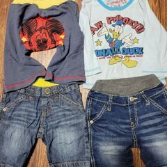 男の子90～95★４枚　&　靴・長靴セットの画像