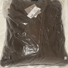 ルームウェア カーディガン ボア ワンピース ロング丈 もこもこ レディースの画像