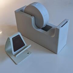 無印良品テープカッター　　スマホたて