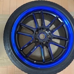 【中古ジャンク扱い】RAYS GRAM LIGHTS 57ULTIMATE 18×8.5j ＋52、PIRELLI DRAGON SPORT 235/40　４本セットの画像