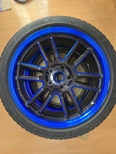 【中古ジャンク扱い】RAYS GRAM LIGHTS 57ULTIMATE 18×8.5j ＋52、PIRELLI DRAGON SPORT 235/40　４本セット