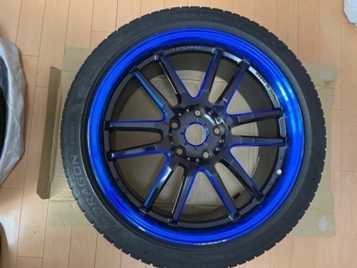 【中古ジャンク扱い】RAYS GRAM LIGHTS 57ULTIMATE 18×8.5j ＋52、PIRELLI DRAGON SPORT 235/40　４本セット