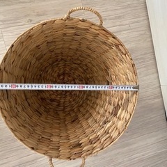 ウォーターヒヤシンス　ナチュラル　バスケット　かご　大サイズの画像