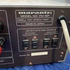 現状ジャンク品 marantz マランツ PM-16F プリメインアンプ アンプの画像