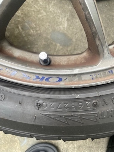 16インチホイール　R1R  work cr kai 7j タイヤセット！