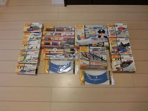 プラレール　大量15点　情景部品と車両セット