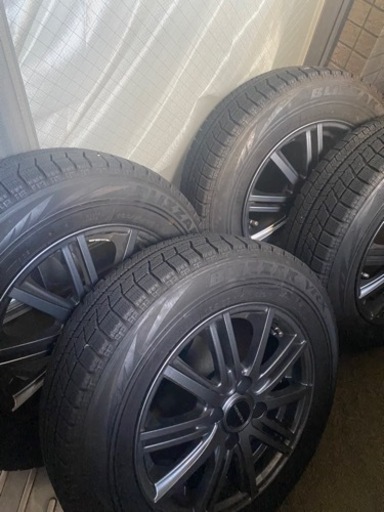 165/70R14 ブリヂストンVRX  スタッドレスタイヤ4本セットホイール付