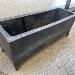 水鉢　陶箱　信楽焼き　陶器　睡蓮鉢