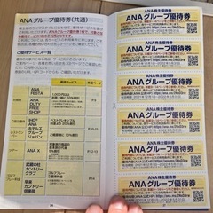 ANA 株主優待割引券① グループ割引券の画像
