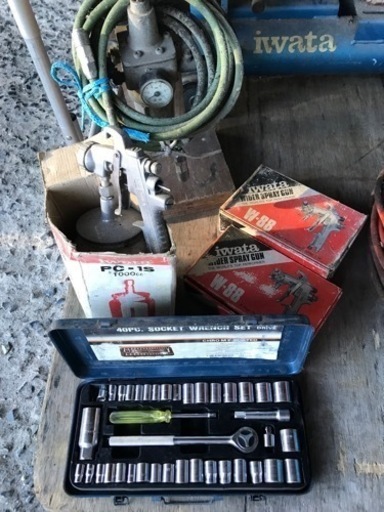 エアコンプレッサー SU-072PB 塗装 吹き付け エアツール エア工具
