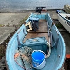 和船　船外機付きの画像