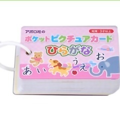 ポケットピクチュアカード  ひらがな 入園準備 入学準備 幼児教育 ベビー キッズ の画像