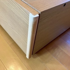 無印良品　収納ベッド・ダブル・オーク材の画像