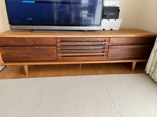 購入者決定しました　ウォールナット　タモ　テレビボード　150