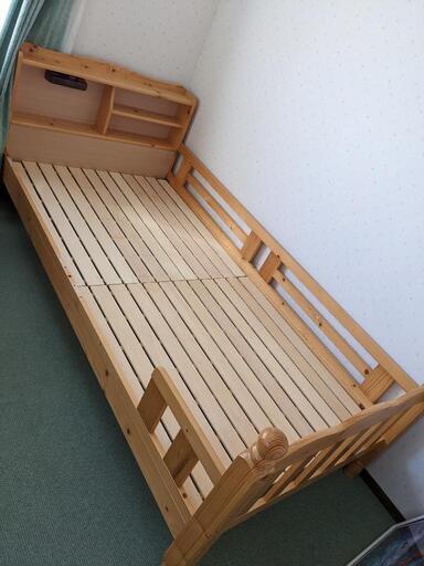 「済」子供用組立２段すのこベッドの上段だけ 内側200x98cm 下段も別途売買可