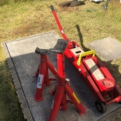 フロアジャッキ2トン  ジャッキスタンド2本の画像