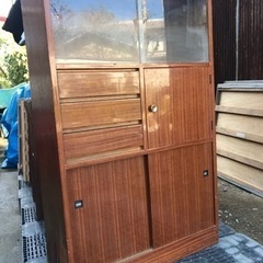 【昭和レトロ】コンパクトな茶箪笥　水屋