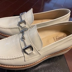 ⭐︎美品⭐︎ボントレ BONTRE 厚底ビットローファー （ホワイト）の画像