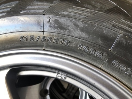 215/80R16 スタッドレスIG075 2020年製バリ山　マナレイ　ジムニー