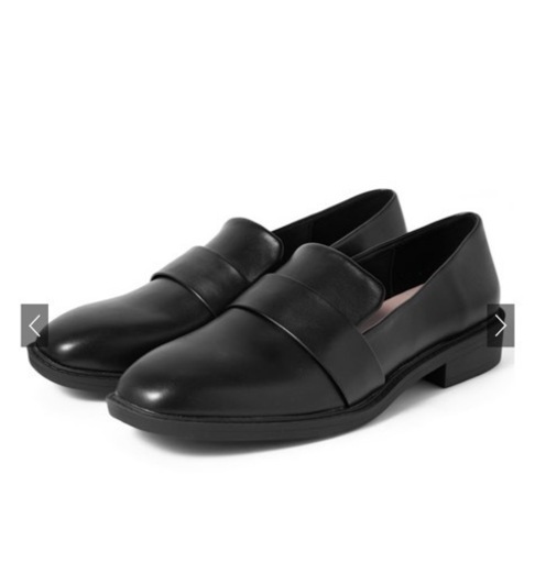 美品　ブラック　ローファー　23.5