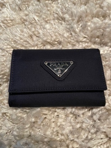 PRADA 6連キーケース ネイビー