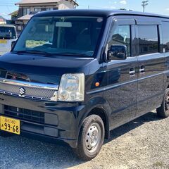 車検５年３月まで　ナビ付き　エブリィ　黒　