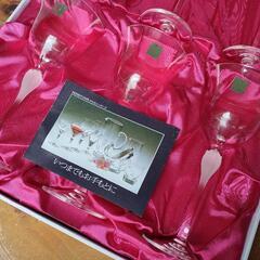 ワイングラス　6個　新品未使用ですが汚れ・劣化ありの画像