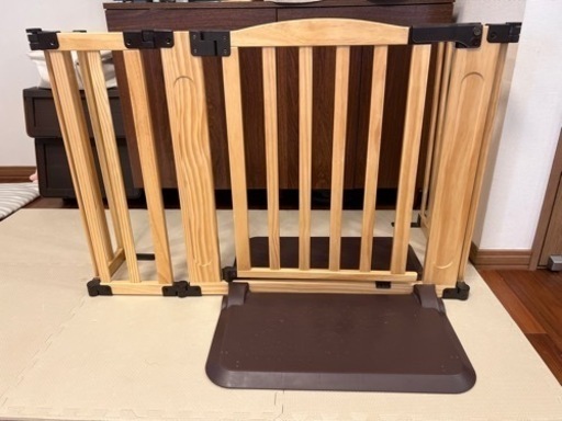 【値引きしました！】日本育児　おくだけドアーズ　woody-Plus　Lサイズ　ベビーゲート