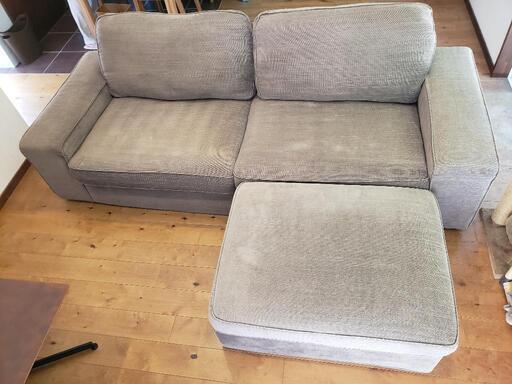 IKEA KIVIK シーヴィク3人掛けソファ＋オットマン