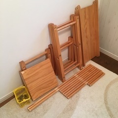 木製ジャングルジムand滑り台