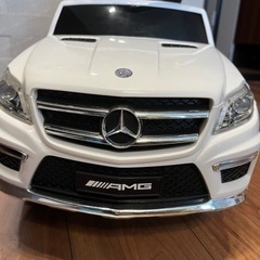 ほぼ未使用★乗用玩具 手押し 2WAY ホワイト メルセデスベンツ GL63 の画像