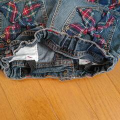 140cm　ショートパンツ　デニム　竹ノ塚駅の画像