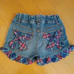 140cm　ショートパンツ　デニム　竹ノ塚駅の画像