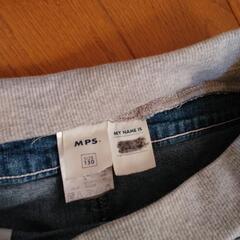 MPS  130cm　デニムパンツ　ズボン　ハーフパンツの画像