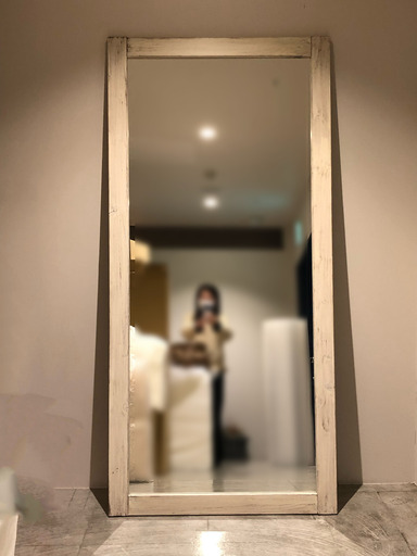 鏡　ヴィンテージ　ホワイト