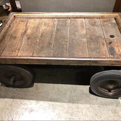 滑車付きディスプレイ什器 ヴィンテージ アンティーク