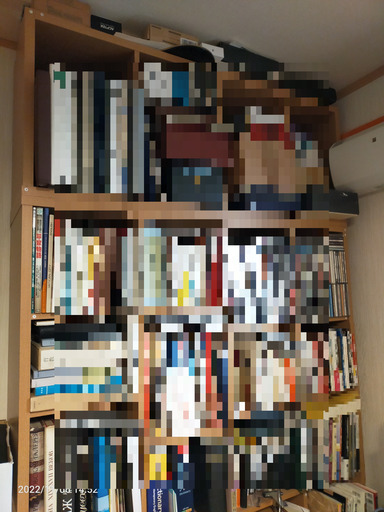 書棚／本棚／壁面収納・天井迄の大容量・地震対応・ニトリ・グレン上置セット・美品