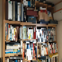 書棚／本棚／壁面収納・天井迄の大容量・地震対応・ニトリ・グレン上置セット・美品の画像