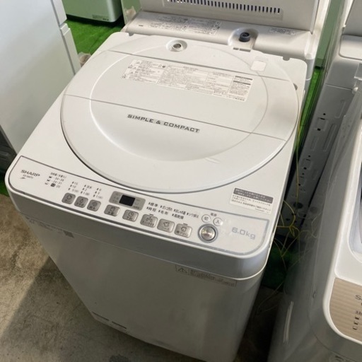 大阪限定●配送無料●2018年製●SHARP●ES-G60TC●洗濯機