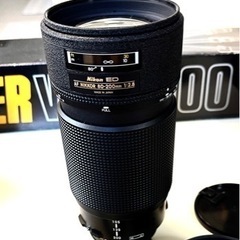 NIKON 一眼AFカメラレンズ AF NIKKOR 80ー200mm  1：2.8mm 【MADE IN JAPAN保護フィルタ付】