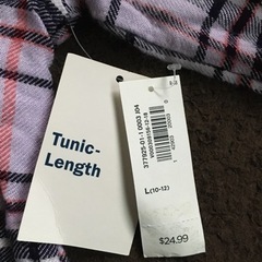 新品　10〜12才　オールドネイビー　ネルシャツの画像