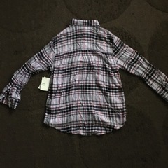 新品　10〜12才　オールドネイビー　ネルシャツの画像