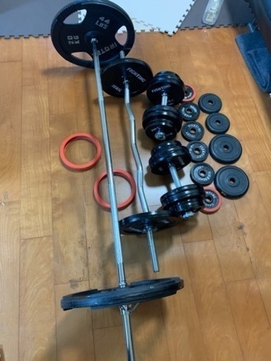 バーベルダンベルセット(合計155キロ)