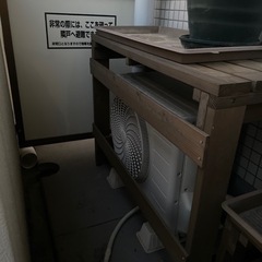 [プランター台]エアコン室外機上に植物が置けるの画像