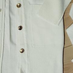 フード付き ロングカーディガンの画像