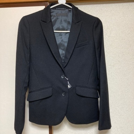 新品ウールフランネル　テーラード　ジャケット　黒Lサイズ